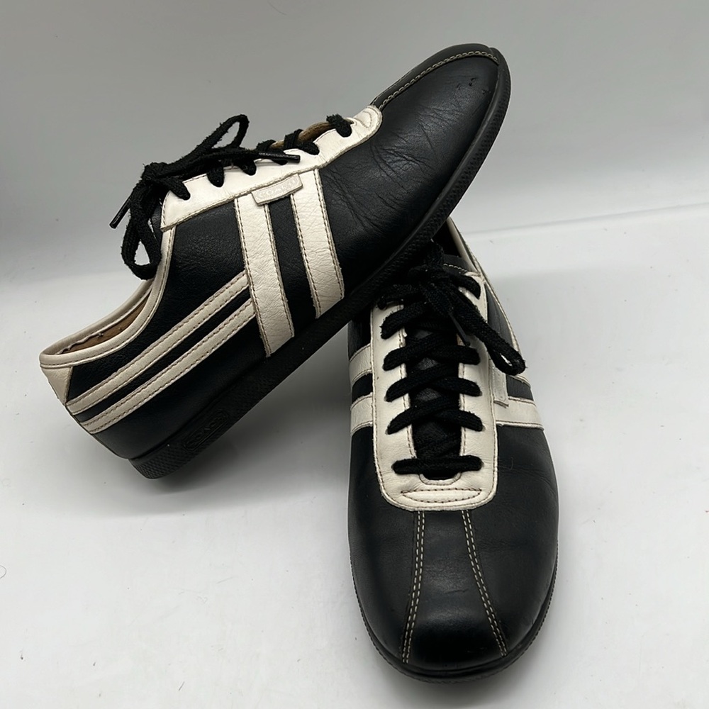 Coach Mens Frasier Leather Casual Sneaker Lace Up Shoe Size 8 M - Picture 2 of 8